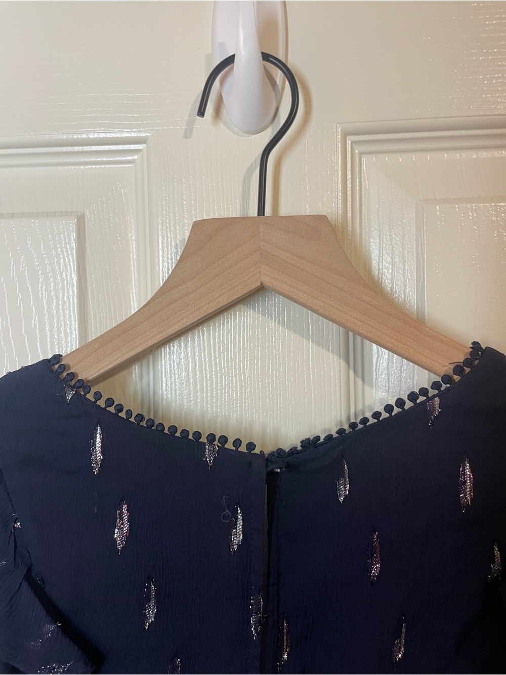 La Maison Talulah Midnight Silk Blend Dance Mini Dress Size Small - Picture 9 of 10